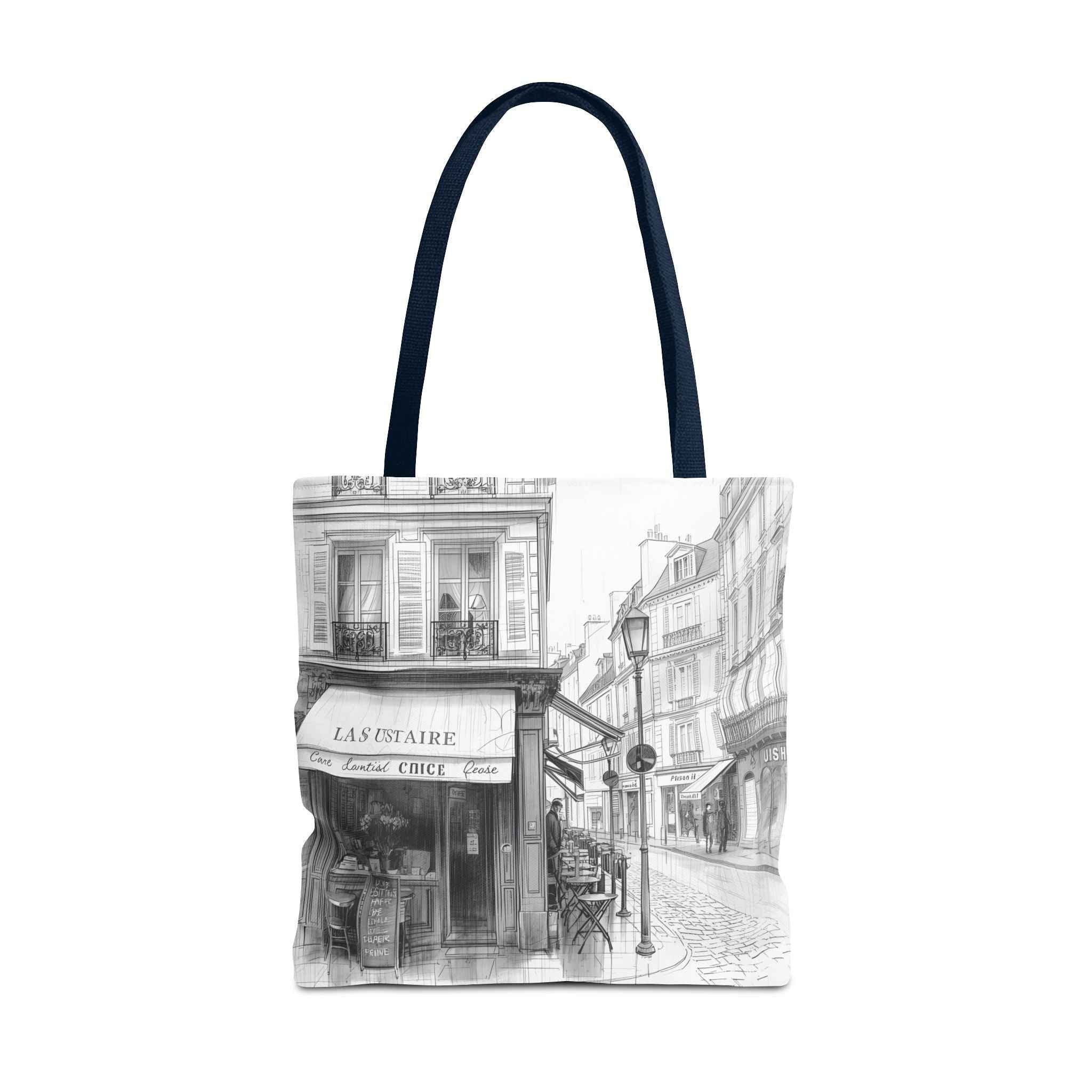 Parisian Street Art Tote Bag - Stylish AOP Design for Everyday Use